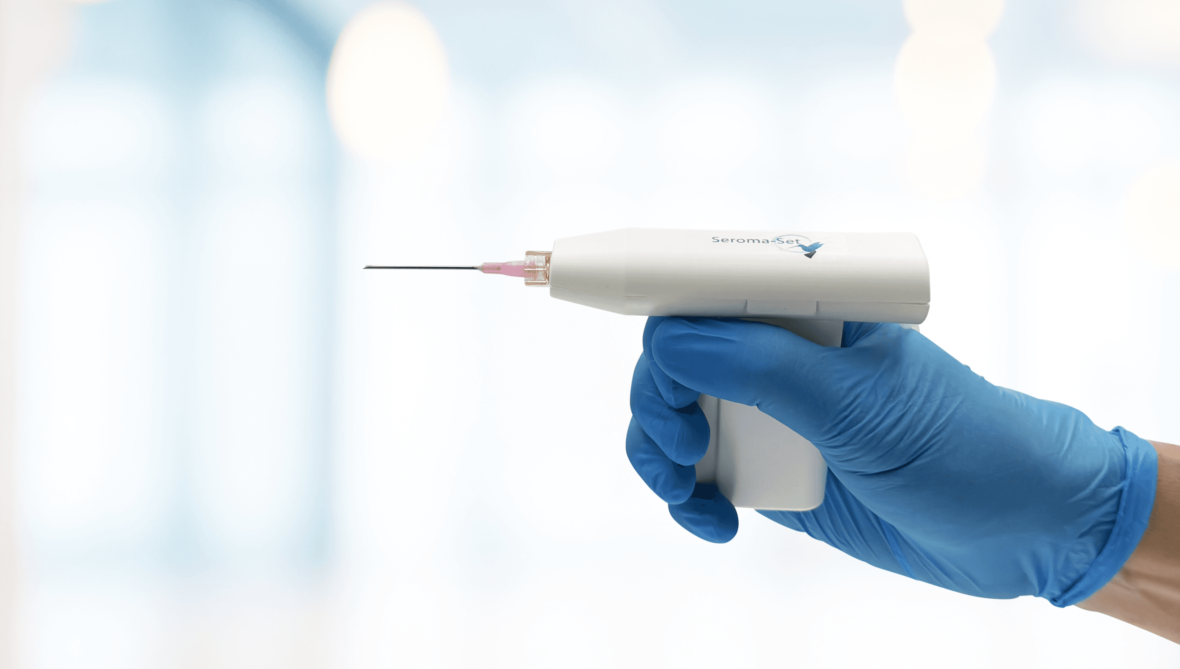 Seroma Set handpiece in use